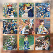 Pierre-Auguste Renoir - Masterstuks Grid Collage Raamsticker (Vel 2)