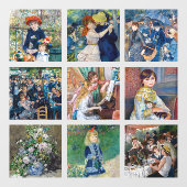 Pierre-Auguste Renoir - Masterstuks Grid Collage Raamsticker (Vel)