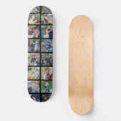 Pierre-Auguste Renoir - Masterstuks Grid Collage Skateboard (Voorkant)