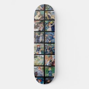 Pierre-Auguste Renoir - Masterstuks Grid Collage Skateboard