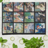Pierre-Auguste Renoir - Masterstuks Grid Collage Theedoek (Gevouwen)