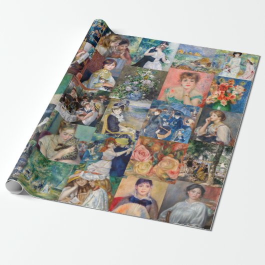 Pierre-Auguste Renoir - Masterstuks Patchwork Cadeaupapier (Uitgerold)
