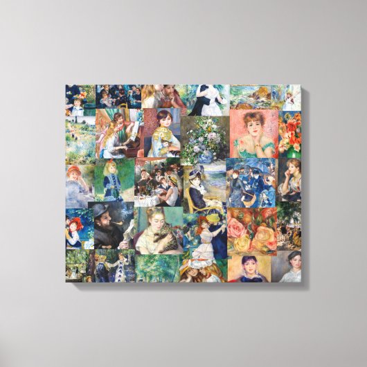 Pierre-Auguste Renoir - Masterstuks Patchwork Canvas Afdruk (Voorkant)