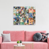 Pierre-Auguste Renoir - Masterstuks Patchwork Canvas Afdruk (Insitu (Woonkamer))