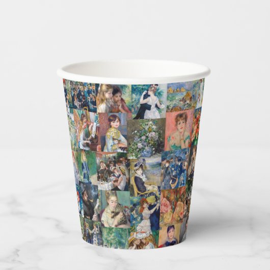Pierre-Auguste Renoir - Masterstuks Patchwork Papieren Bekers (Voorkant)