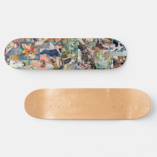 Pierre-Auguste Renoir - Masterstuks Patchwork Skateboard (Horizontaal)