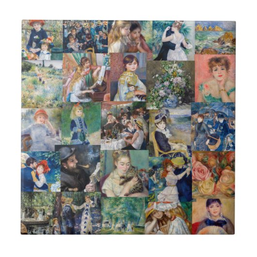 Pierre-Auguste Renoir - Masterstuks Patchwork Tegeltje (Voorkant)