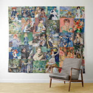 Pierre-Auguste Renoir - Masterstuks Patchwork Wandkleed