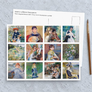 Pierre-Auguste Renoir - Meesterwerken Grid Collage Briefkaart