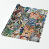 Pierre-Auguste Renoir - Meesterwerken Patchwork Cadeaupapier (Uitgerold)