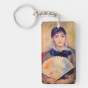 Pierre-Auguste Renoir - Meisje met een fan Sleutelhanger