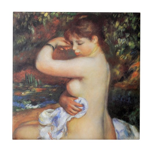 Pierre Auguste Renoir - na de dood Tegeltje (Voorkant)