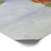 Pierre Auguste Renoir | Nog steeds leven met perzi Poster (Hoek)