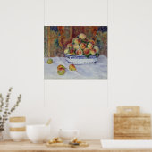 Pierre Auguste Renoir | Nog steeds leven met perzi Poster (Keuken)
