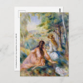 Pierre-Auguste Renoir - Op het weiland Briefkaart (Voorkant / Achterkant)
