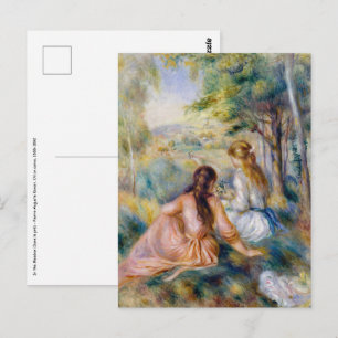 Pierre-Auguste Renoir - Op het weiland Briefkaart