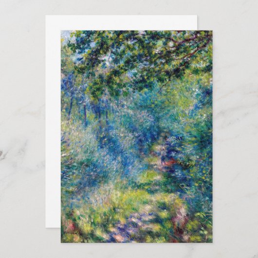 Pierre-Auguste Renoir - Pad in het bos Bedankkaart (Voorkant / Achterkant)