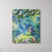 Pierre-Auguste Renoir - Pad in het bos Canvas Afdruk (Voorkant)