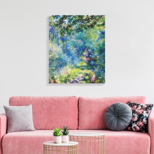 Pierre-Auguste Renoir - Pad in het bos Canvas Afdruk (Insitu (Woonkamer))