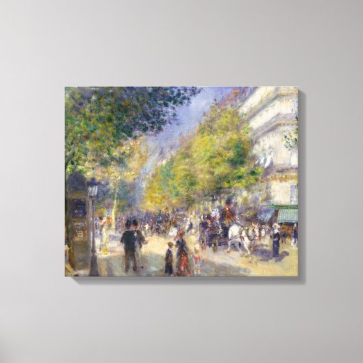 Pierre-Auguste Renoir - Parijs, Grands Boulevards Canvas Afdruk (Voorkant)