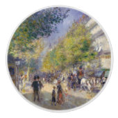 Pierre-Auguste Renoir - Parijs, Grands Boulevards Keramische Knop (Voorkant)
