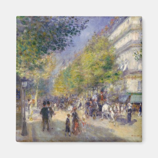 Pierre-Auguste Renoir - Parijs, Grands Boulevards Magneet (Voorkant)