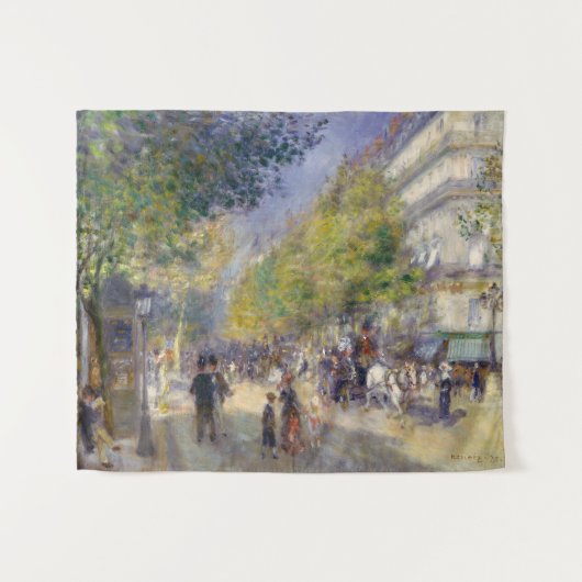 Pierre-Auguste Renoir - Parijs, Grands Boulevards Wandkleed (Voorkant (horizontaal))
