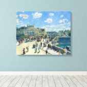 Pierre-Auguste Renoir - Parijs, Pont-Neuf Canvas Afdruk (Insitu (Houten vloer))