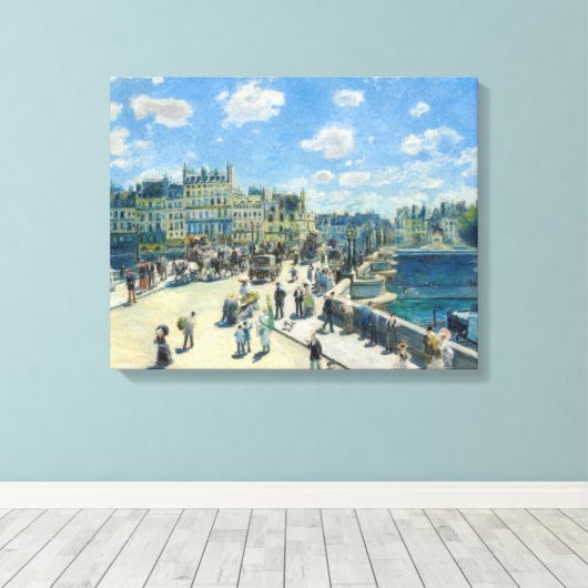 Pierre-Auguste Renoir - Parijs, Pont-Neuf Canvas Afdruk (Insitu (Houten vloer))
