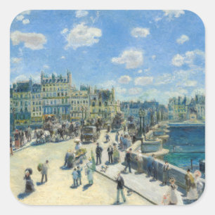 Pierre-Auguste Renoir - Parijs, Pont-Neuf Vierkante Sticker
