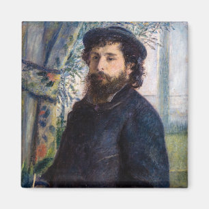 Pierre Auguste Renoir - Portret van Claude Monet Magneet