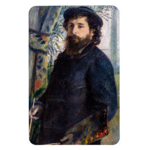 Pierre Auguste Renoir - Portret van Claude Monet Magneet