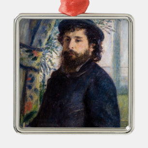 Pierre Auguste Renoir - Portret van Claude Monet Metalen Ornament