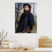 Pierre Auguste Renoir - Portret van Claude Monet Poster (Keuken)