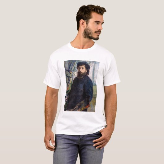 Pierre Auguste Renoir - Portret van Claude Monet T-shirt (Voorkant volledig)