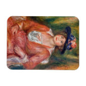 Pierre-Auguste Renoir - Portret van Seated Woman Magneet (Horizontaal)