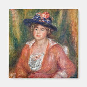 Pierre-Auguste Renoir - Portret van Seated Woman Magneet