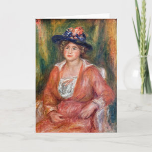 Pierre-Auguste Renoir - Portret van zittende vrouw Kaart