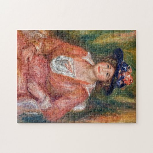 Pierre-Auguste Renoir - Portret van zittende vrouw Legpuzzel (Horizontaal)