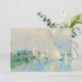 Pierre-Auguste Renoir - Regatta op Argenteuil Bedankkaart (Staand voorkant)