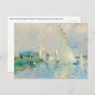 Pierre-Auguste Renoir - Regatta op Argenteuil Briefkaart