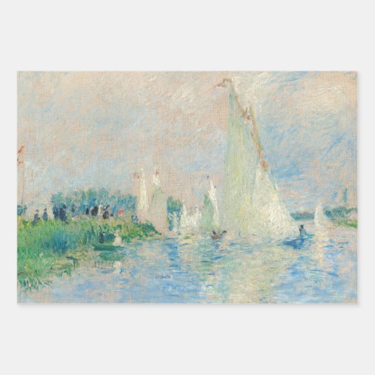 Pierre-Auguste Renoir - Regatta op Argenteuil Inpakpapier Vel (Voorkant)
