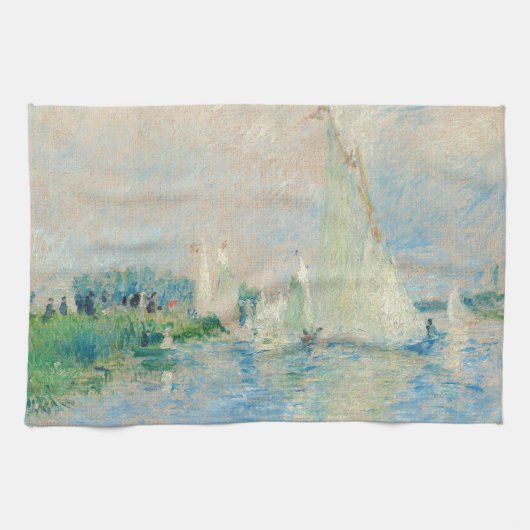 Pierre-Auguste Renoir - Regatta op Argenteuil Theedoek (Horizontaal)