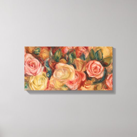 Pierre-Auguste Renoir - Rozen Canvas Afdruk (Voorkant)