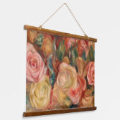 Pierre-Auguste Renoir - Rozen Hangend Wandkleed (Gebogen)