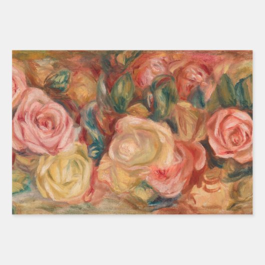 Pierre-Auguste Renoir - Rozen Inpakpapier Vel (Voorkant 2)
