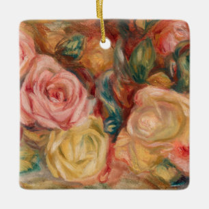 Pierre-Auguste Renoir - Rozen Keramisch Ornament