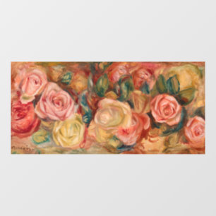 Pierre-Auguste Renoir - Rozen Raamsticker