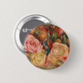 Pierre-Auguste Renoir - Rozen Ronde Button 5,7 Cm (Voorkant /achterkant)