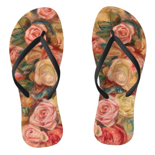 Pierre-Auguste Renoir - Rozen Teenslippers (Voetbed)